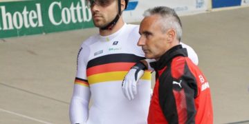 Maximlian Levy und Trainer Eyk Pokorny; Archivbild