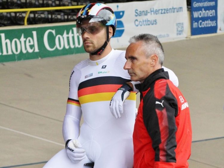 Maximlian Levy und Trainer Eyk Pokorny; Archivbild