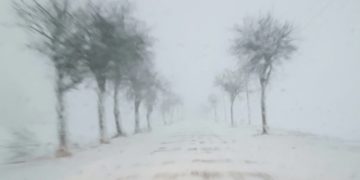 Winterwetter bei Vetschau