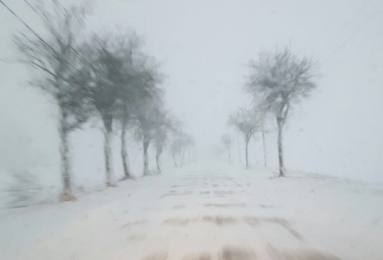 Winter Fahrbahn