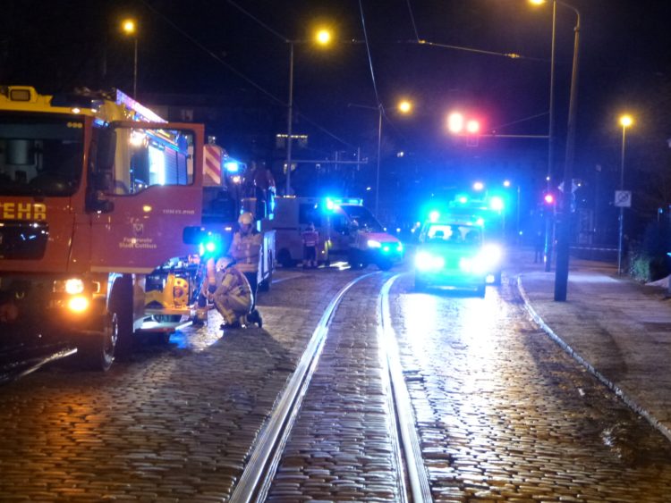 Cottbus: Gasleck in der Sandower Straße wird repariert