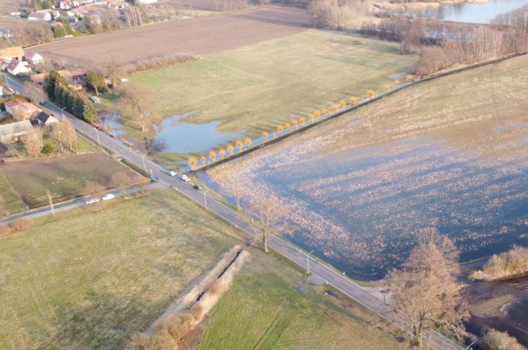 Dammbruch am Großteich in Groß Schacksdorf