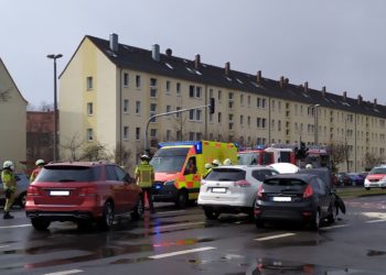 Verkehrsunfall auf dem Cottbuser Nordring