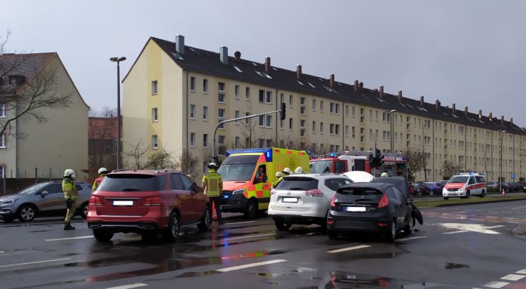 Verkehrsunfall auf dem Cottbuser Nordring