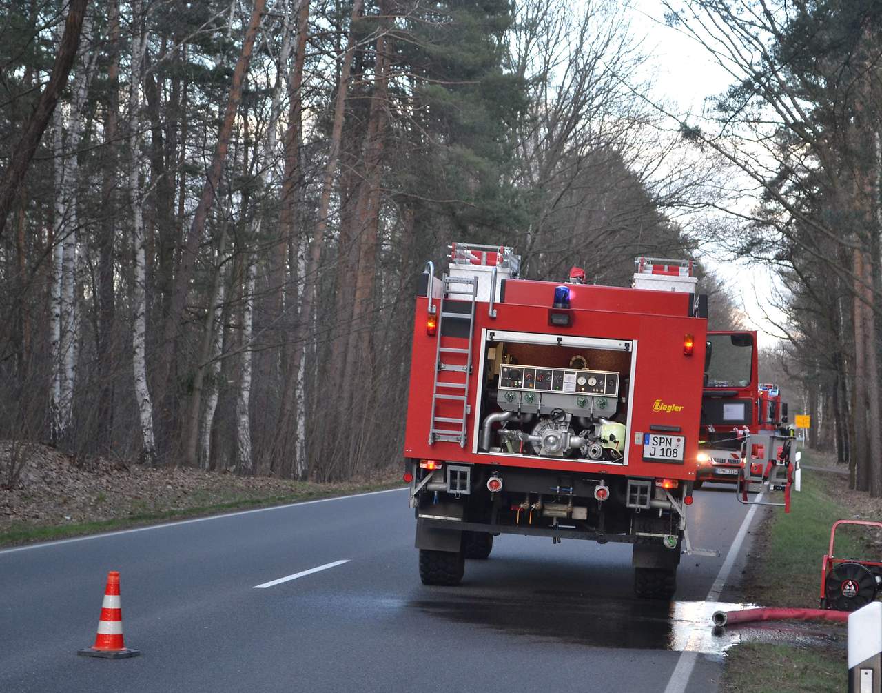 Gaseinsatz in Horlitza am 02.04.2021; Foto: Blaulichtreport Lausitz