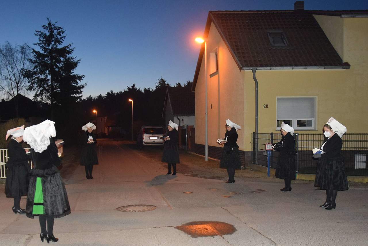 20210404 sorbisches Ostersingen in Cottbus Sielow