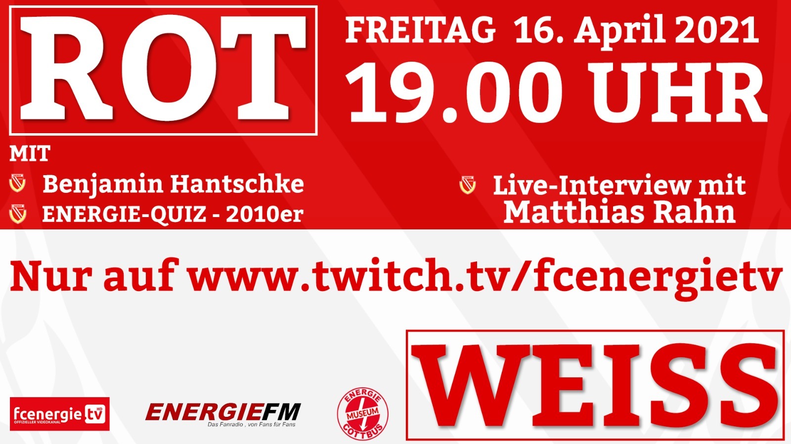 RotWeiss FCEnergieTV TwitchStream