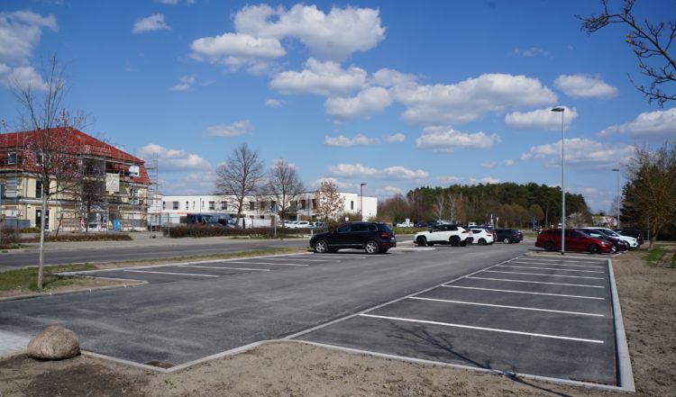 Neuer Parkplatz in Großräschen-Nord wird gut genutzt