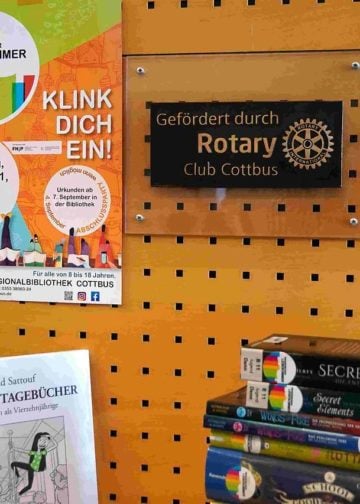Der Rotary Club Cottbus unterstützt den Brandenburger Lesesommer und übernimmt die Schirmherrschaft; Niederlausitz aktuell