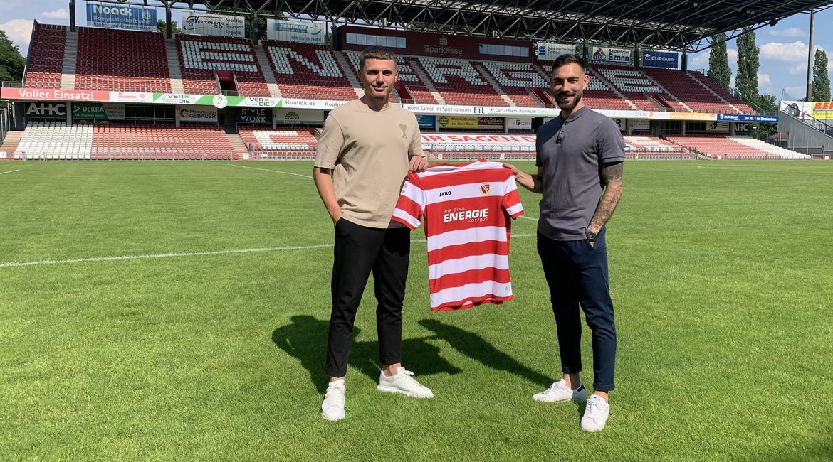 Erik Engelhardt kommt von Hansa Rostock zu Energie Cottbus; Foto: FC Energie Cottbus