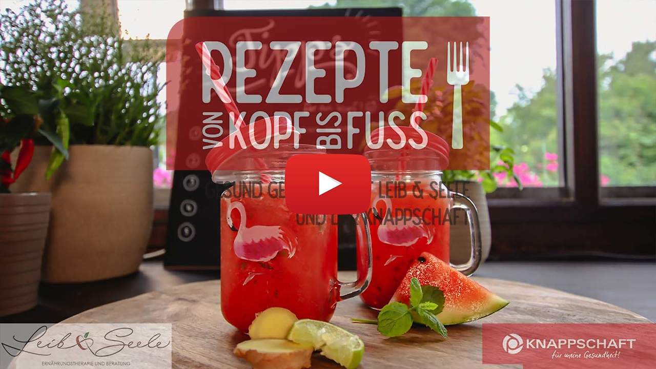 Gesund und lecker mit der Knappschaft: Melonen-Minz-Smoothie für den Kopf 