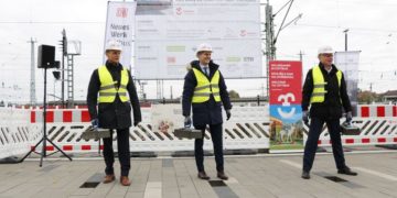 Spatenstich Infopoint Bahnhof Cottbus