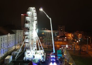 Feuerwehreinsatz RIesenrad Cottbus