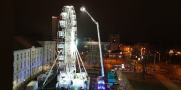 Feuerwehreinsatz RIesenrad Cottbus