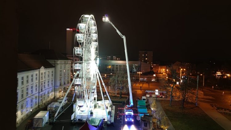 Feuerwehreinsatz RIesenrad Cottbus