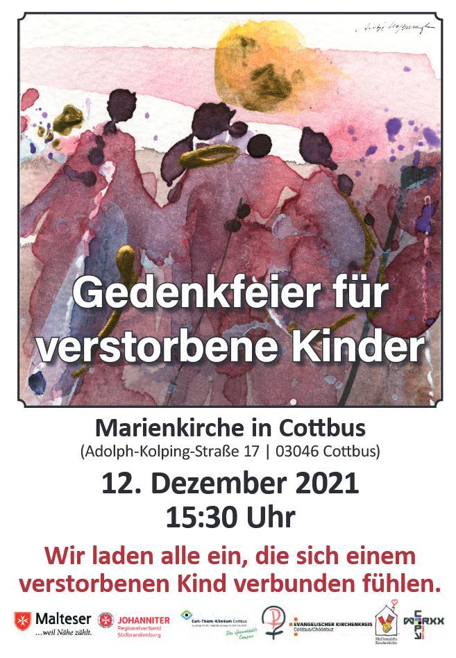 Gedenken an verstorbene Kinder in Cottbus