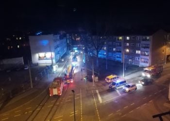 Feuerwehreinsatz in Cottbuser Karlstraße