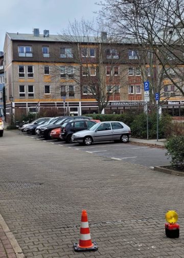 Sturmtief Nadia, Dachteile geborgen in Cottbus-Stadtmitte