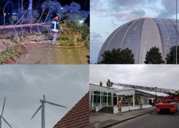 Sturmtief Nadia über der Lausitz