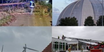 Sturmtief Nadia über der Lausitz