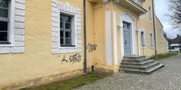 Graffiti Schmiererei in Lübben