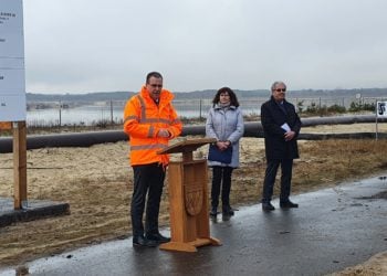 Spatenstich für Sportboothafen Teichland am Cottbuser Ostsee