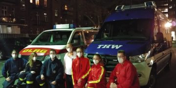 Cottbus: Ehrenamtliche Teams bei PCR-Tests