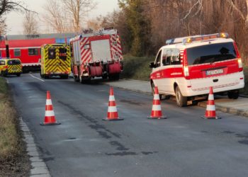 Zugunfall in Cottbus. Bahnübergang gesperrt
