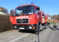 Transporter brennt in Kolkwitzer Garage; Foto: Blaulichtreport Lausitz