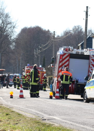 Transporter brennt in Kolkwitzer Garage; Foto: Blaulichtreport Lausitz