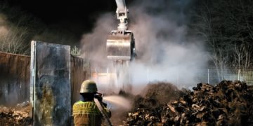Brand in Cottbuser Recyclingunternehmen