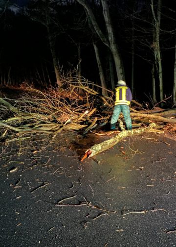 Sturmtief Ylenia über Südbrandenburg; Foto: Blaulichtreport Lausitz
