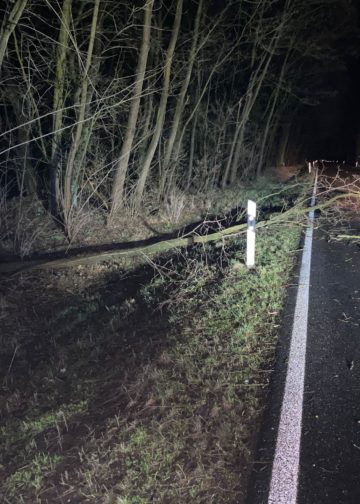 Sturmtief Ylenia über Südbrandenburg; Foto: Blaulichtreport Lausitz