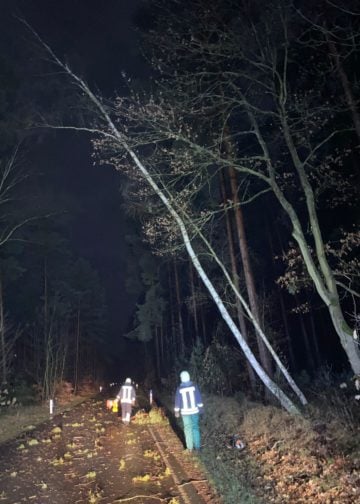 Sturmtief Ylenia über Südbrandenburg; Foto: Blaulichtreport Lausitz