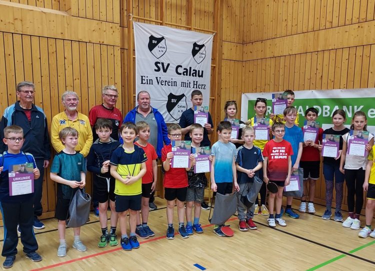 Tischtennis-Kids qualifizieren sich in Calau für Kreisentscheid / Foto: Frank Friedrich
