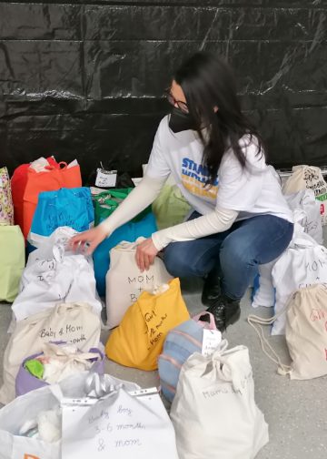 Mommy-Bags gepackt von Cottbuser Grundschülern und Eltern