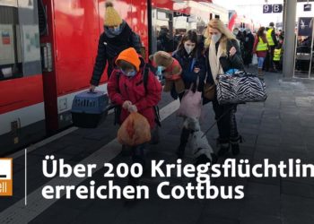 Kriegsflüchtlinge erreichen Cottbus. Weiterhin hohe Spendenbereitschaft