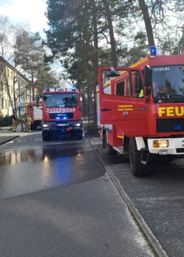 Brand in Sachsendorf am Südcampus der BTU Cottbus-Senftenberg; Foto: Blaulichtreport Lausitz