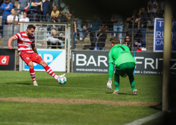 Joshua Putze im Spiel gegen den SV Babelsberg, Foto: Steve Seiffert