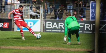 Joshua Putze im Spiel gegen den SV Babelsberg, Foto: Steve Seiffert