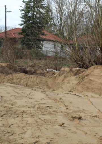 Dammbruch in Ströbitz, Foto: Blaulichtreport Lausitz