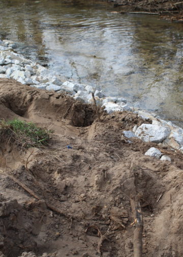 Dammbruch in Ströbitz, Foto: Blaulichtreport Lausitz