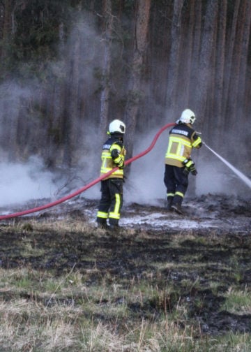 Größerer Waldbrand in Gosda; Foto: Blaulichtreport Lausitz