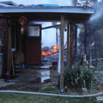 Gartenlaubenbrand in Bühlow; Foto: Blaulichtreport Lausitz