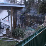 Gartenlaubenbrand in Bühlow; Foto: Blaulichtreport Lausitz