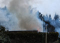 Gartenlaubenbrand in Bühlow; Foto: Blaulichtreport Lausitz