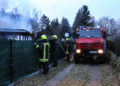 Gartenlaubenbrand in Bühlow; Foto: Blaulichtreport Lausitz