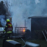 Gartenlaubenbrand in Bühlow; Foto: Blaulichtreport Lausitz