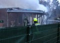 Gartenlaubenbrand in Bühlow; Foto: Blaulichtreport Lausitz