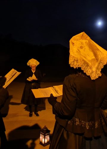 Traditionelles Ostersingen in Sielow; Foto: Holger Frank